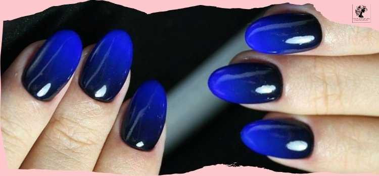 Blue Ombre Nails