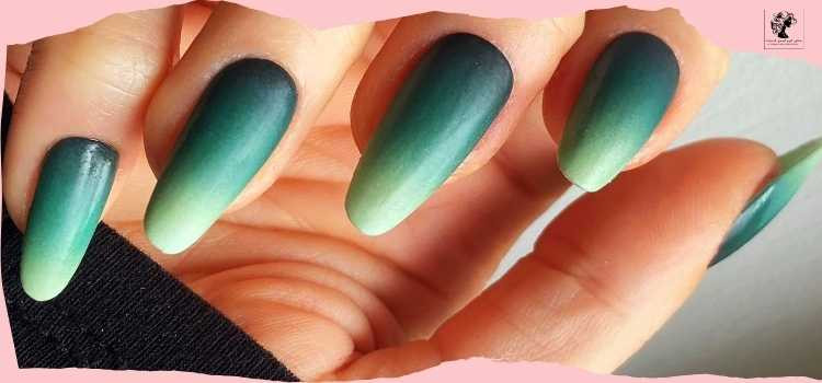 Green Ombre Nails