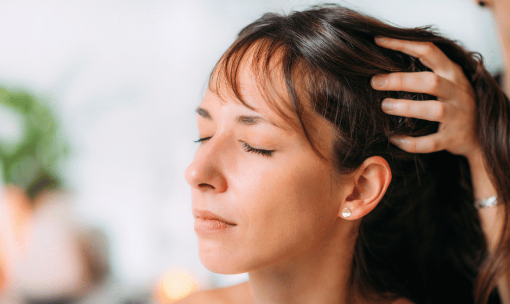 Hair oiling Massage