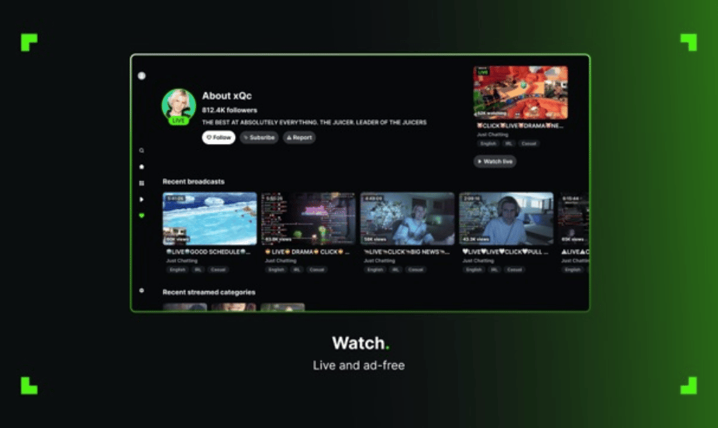 Kick.com Live Stream Views - Cheapest