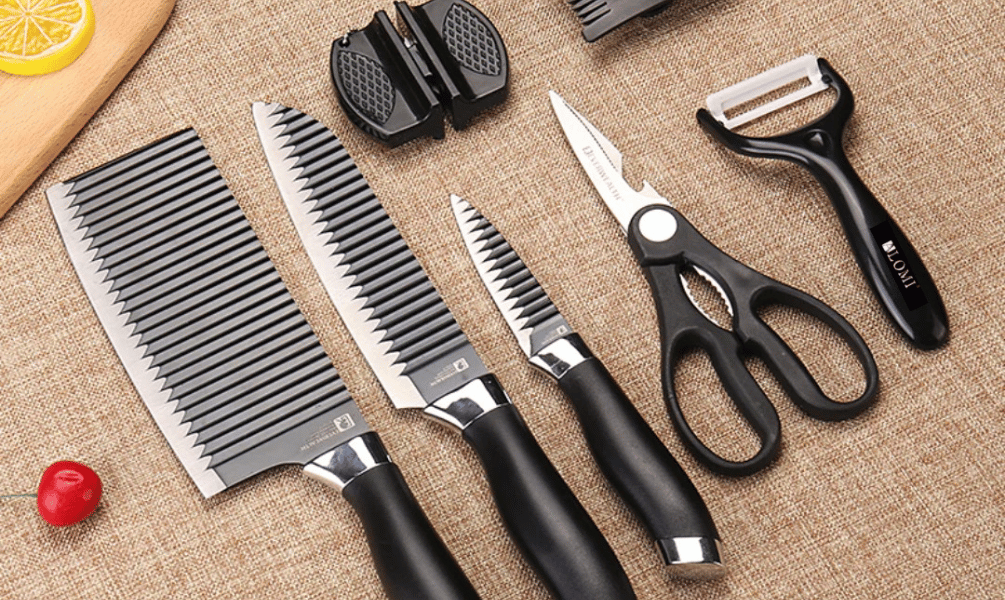 6 Pcs Non-Stick Knife Set for Kitchen