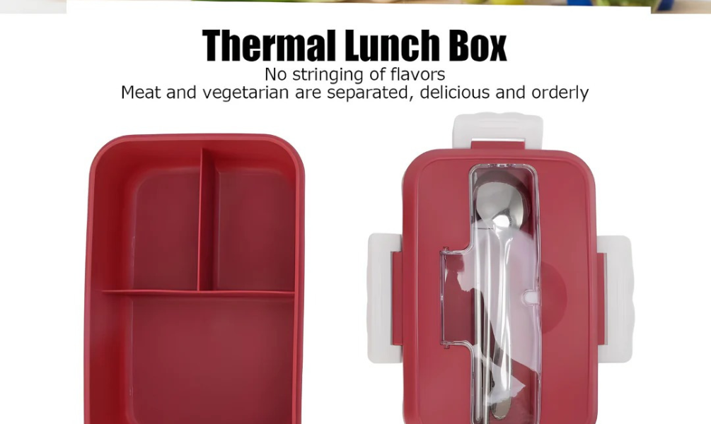 3-Compartment Insulated Bento Lunch Box